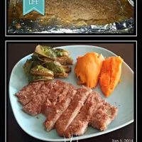 baked almond crusted pork chop|angelaさん