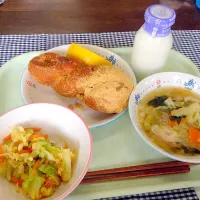 給食のきなこ揚げパン|りこさん