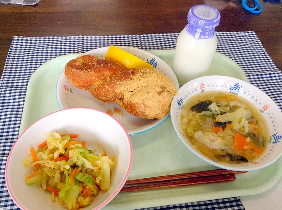 給食のきなこ揚げパン|りこさん