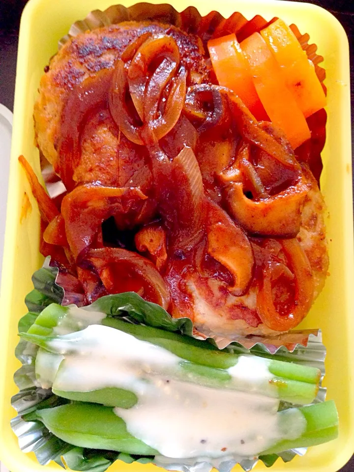 ハンバーグ弁当(^.^)|星さん