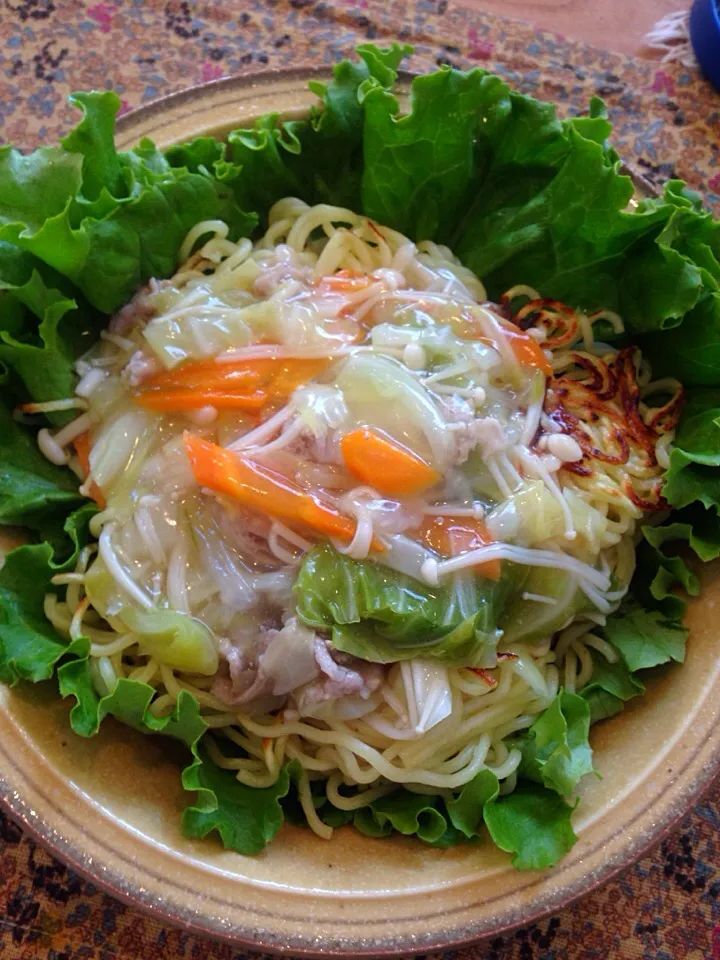 野菜いっぱい あんかけ焼きそば|アビーさん