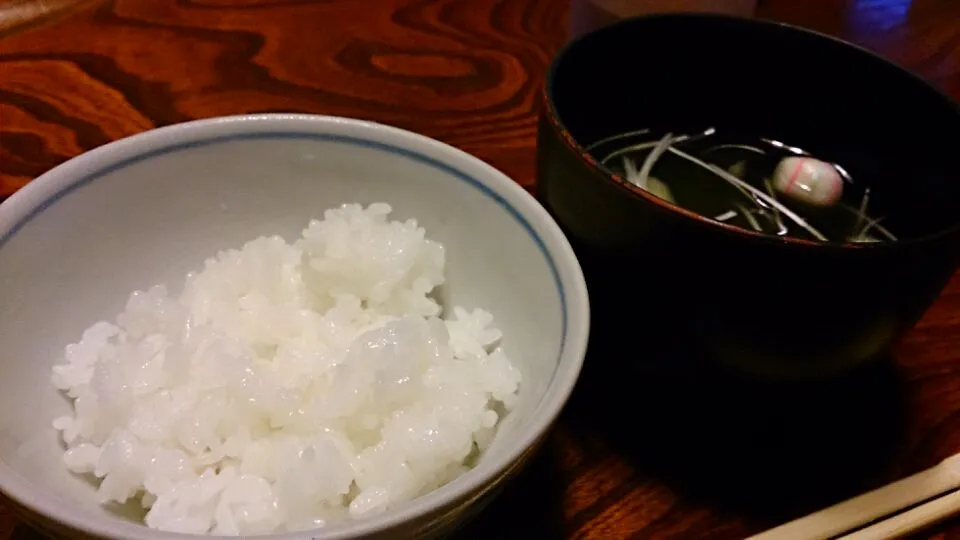 Snapdishの料理写真:ご飯があまりにもピカピカツヤツヤだったのでがっつり食べてしまいましたー。
美味しかった！|akemi🐝さん