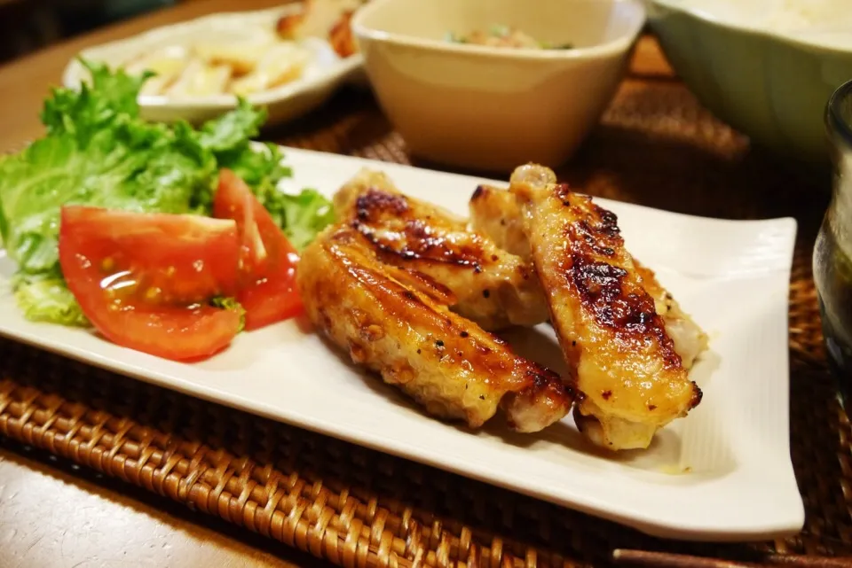 手羽中の塩麹カレー焼き|メイスイさん