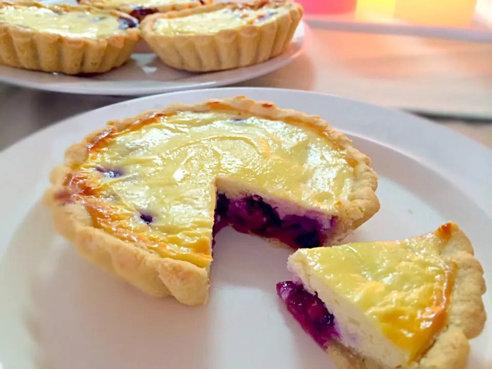 Blueberry yoghurt tart ブルーベリーヨーグルトタルト|chocolatteさん