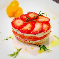 Snapdishの料理写真:🐟マスカルポーネとスモークサーモンのセルクル仕立🍓mariさんのレシピ