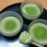 抹茶の豆乳ババロア♪