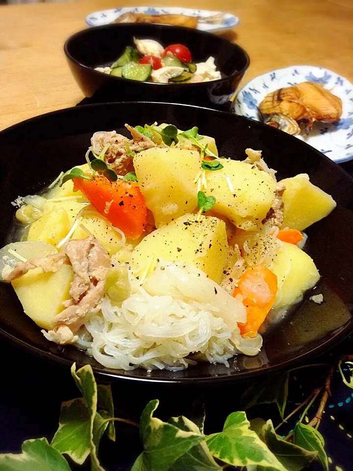 おかなさんの料理 塩バター肉じゃが( •ॢ◡-ॢ)-♡|かずきっちんさん