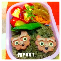 子どものスパムシーサー弁当