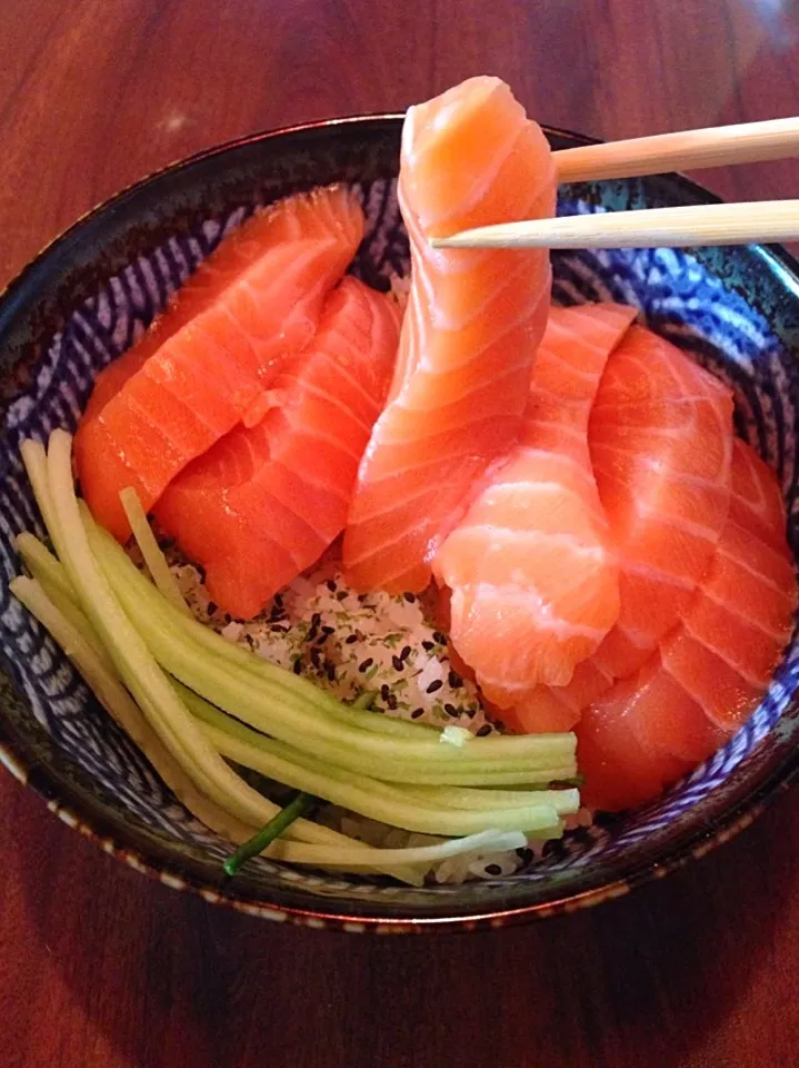 Sake Don(サーモン丼) in Canada**|TanTan*さん