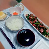 Snapdishの料理写真:朝昼兼用、健康御飯|Kie Mizugchiさん