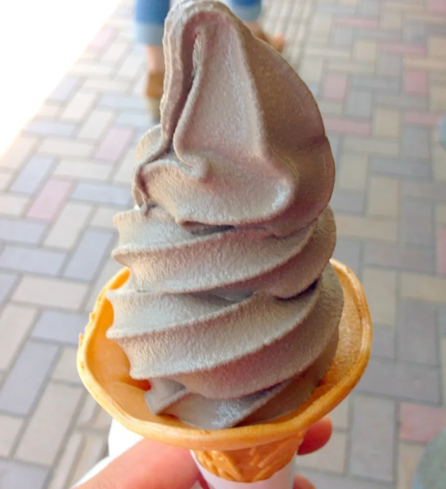 Snapdishの料理写真:イカスミ🍦ソフトクリーム🍦😋|きのすけ〜さん