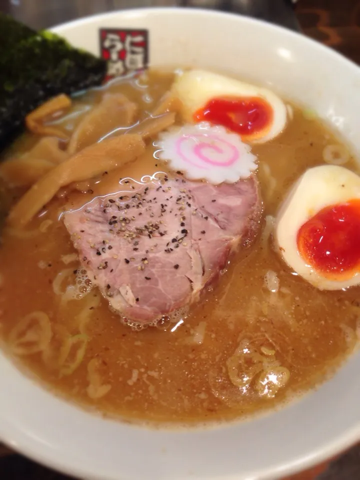 Snapdishの料理写真:味玉にぼしラーメン|LiNxさん