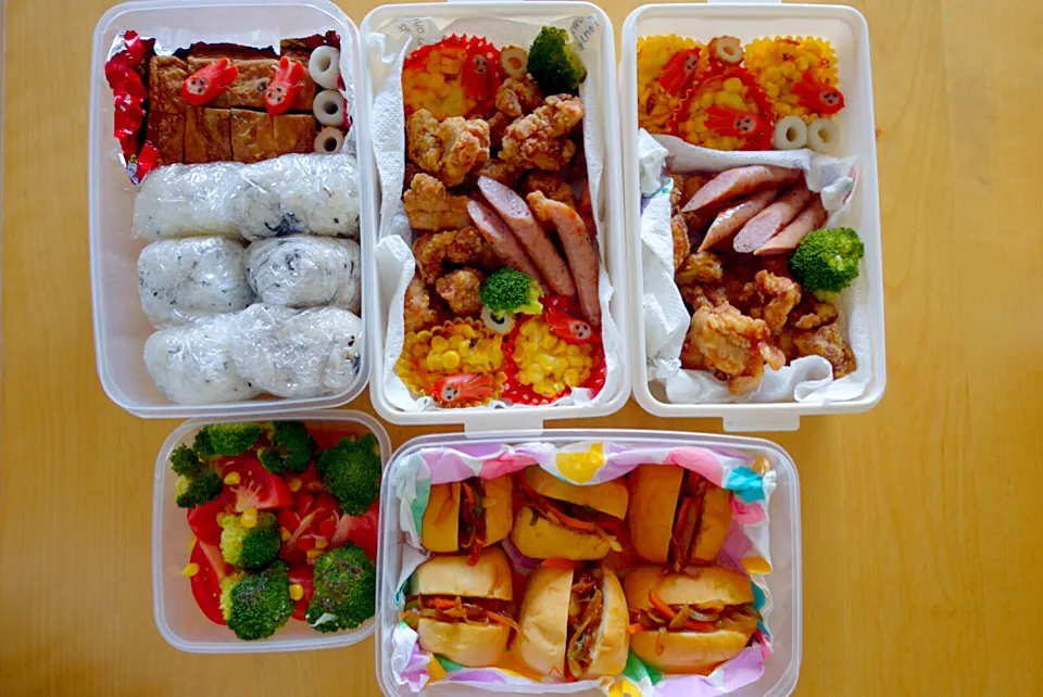 Snapdishの料理写真:運動会弁当|ekiantiさん