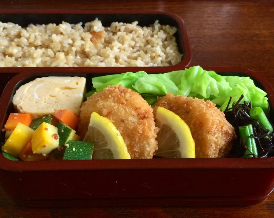 Snapdishの料理写真:夫のお弁当|なかさん