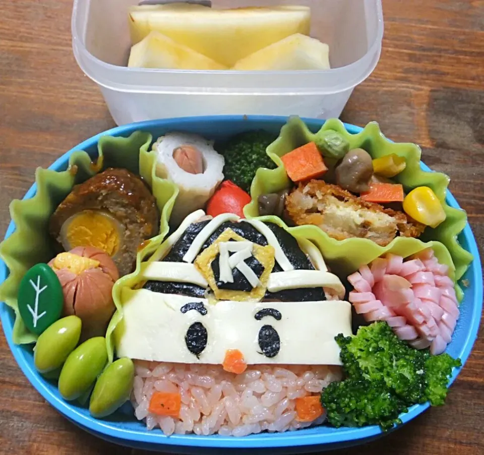 ちびさんのロボカーポリー(ロイ)弁当|ちいぼうさん