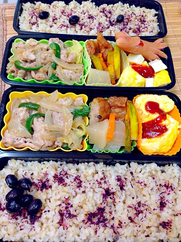 旦那さん&息子のお弁当|きよさん