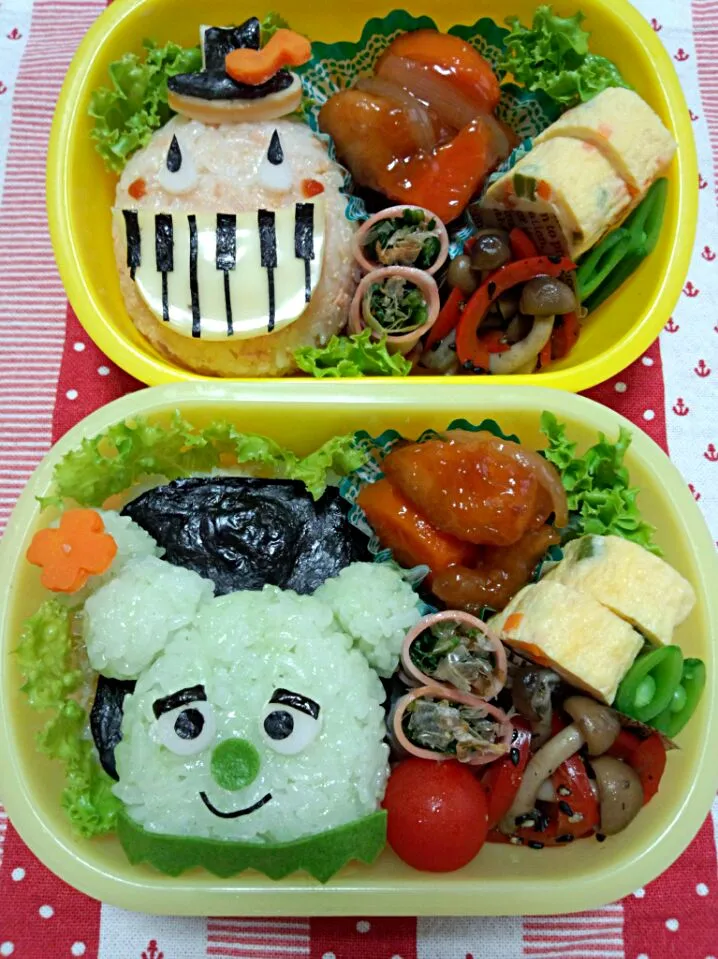 みいつけた『サボさん』＆でこぼこフレンズ『ケン・バーン』のお弁当(๑´︶`๑)☆|Junkoさん