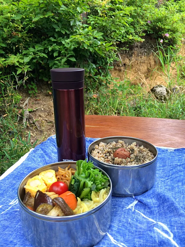 Snapdishの料理写真:ピクニック・ランチ♬ (▰˘◡˘▰)☝︎|Yoshinobu Nakagawaさん