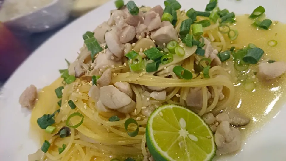 エリンギと鶏肉の和風パスタ☆|たーささん