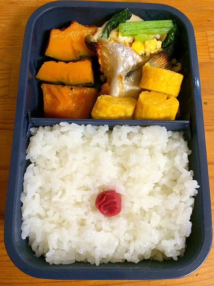 Snapdishの料理写真:最近鮭弁にハマっている娘の黄色ぎいっぱいな弁当|クッキーさん