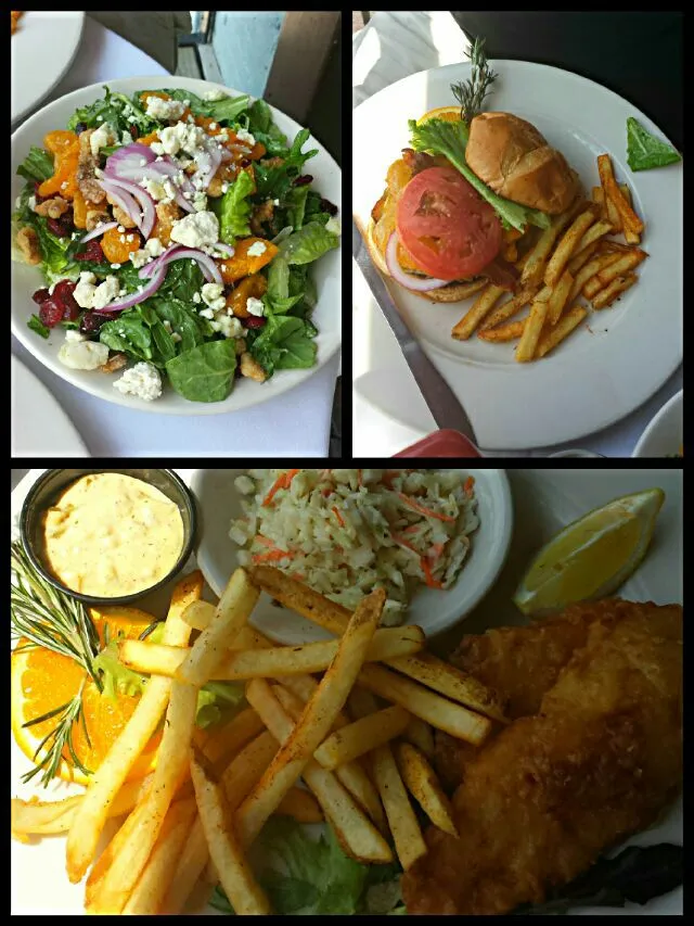 fish and chips, crispy salad delish|dayanaさん