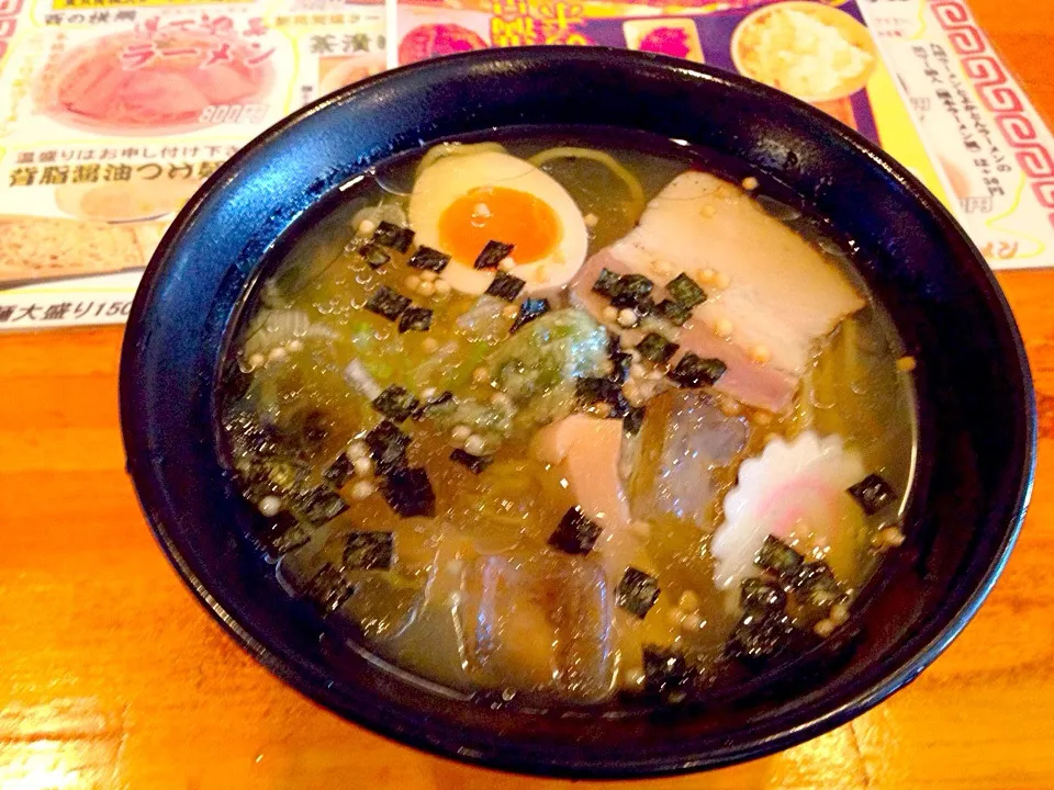 Snapdishの料理写真:冷やし茶漬けラーメン|草津の屋台　トタン家さん