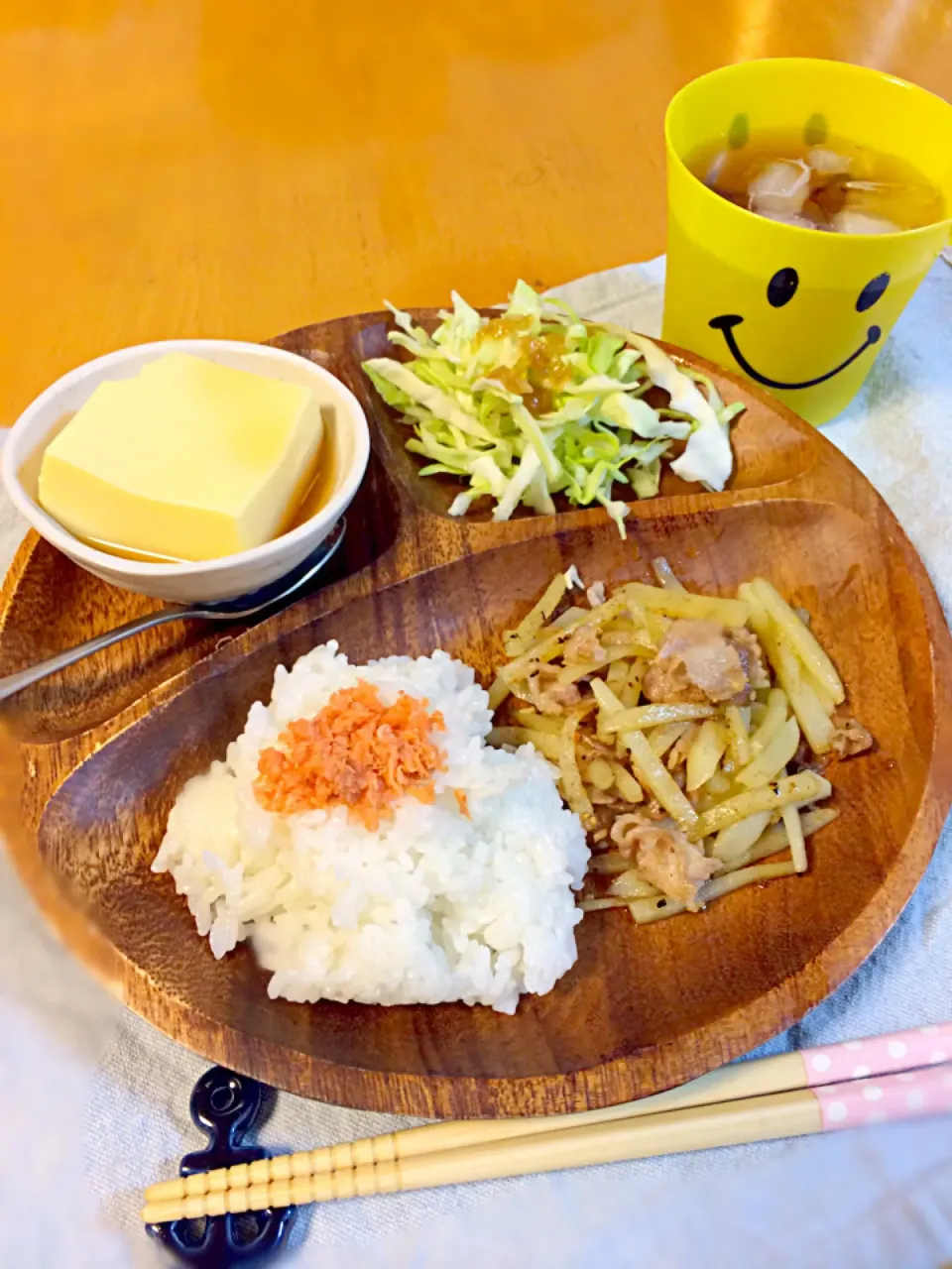 やる気なし夕飯プレート♪|☆マミ☆さん