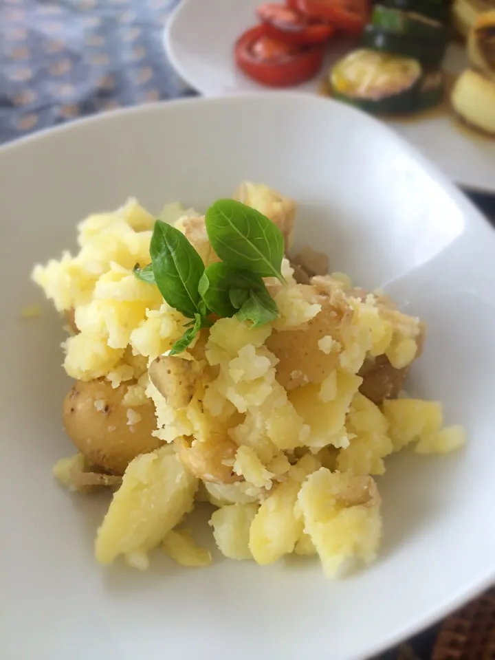 Potato salad w/basil oil|T.T.S✌さん