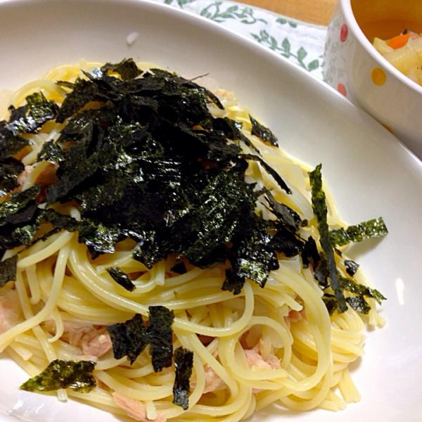 ツナと玉ねぎの和風パスタ と キャベツとジャガイモのスープ こいち Snapdish スナップディッシュ Id Vwn1da