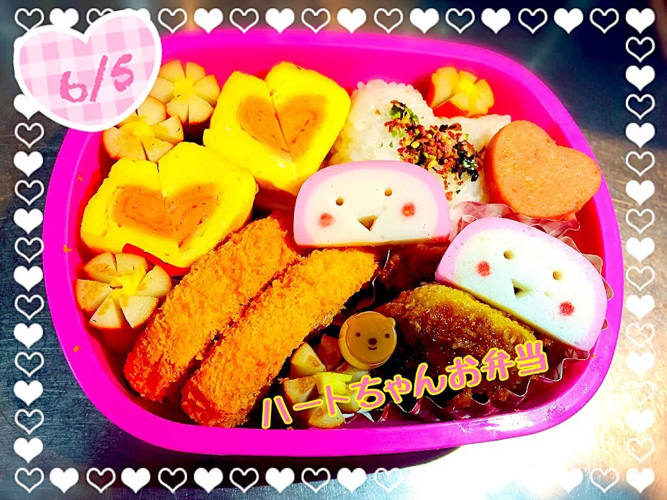 ハートちゃんお弁当♡|ともさん