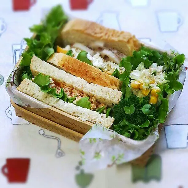 旦那さんの朝ごパン弁当♪|kyujaさん