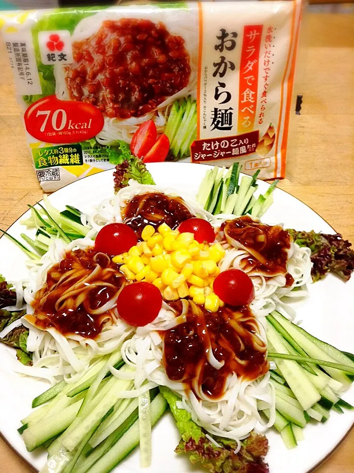 サラダで食べるおから麺|かずきっちんさん