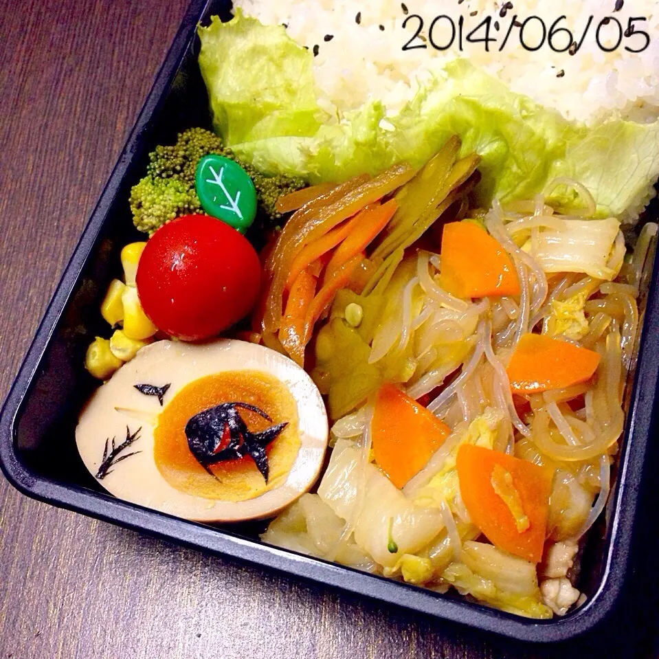 Snapdishの料理写真:熱帯魚的なお魚さん弁当(´ ω。 `)|ふくろう女子さん