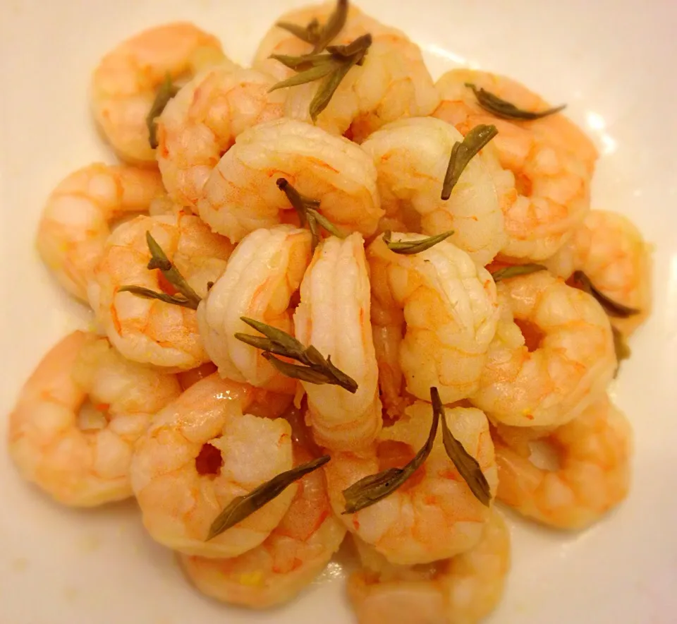 Shrimps with black tea|Fujiko Toyohashiさん