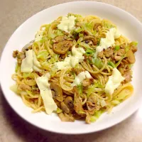 豚ひき肉とキャベツのスパゲッティ(モコミチ風)|JOさん