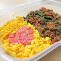 Snapdishの料理写真:そぼろ丼焼肉風味|Fumiya Mizuguchiさん