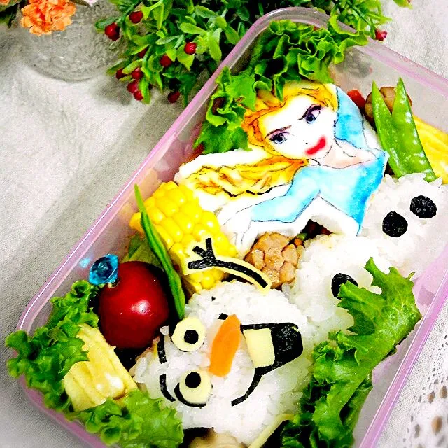 アナと雪の女王　キャラ弁　お弁当|Yuki Iwataさん