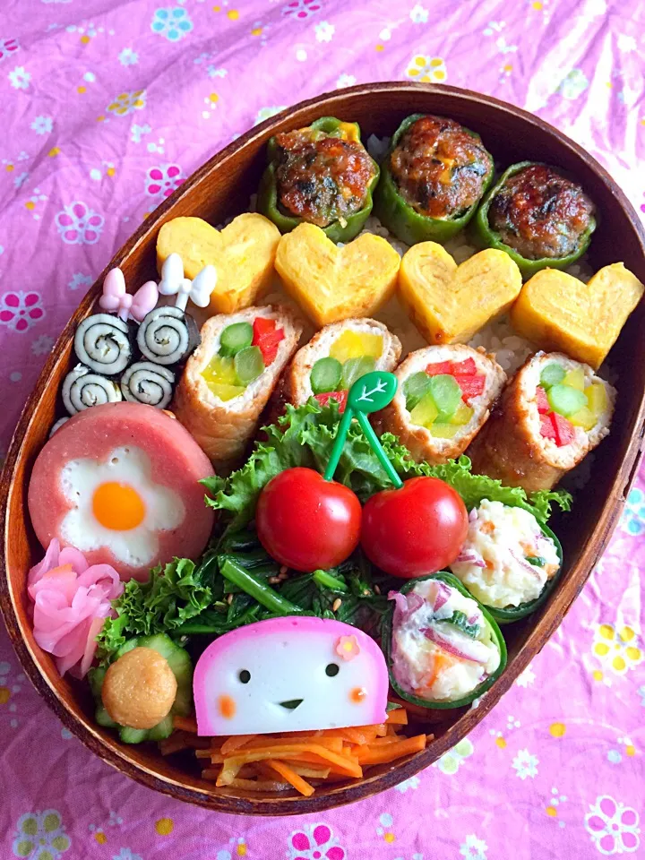 Snapdishの料理写真:今日の息子のお弁当2014/06/06|ミホさん