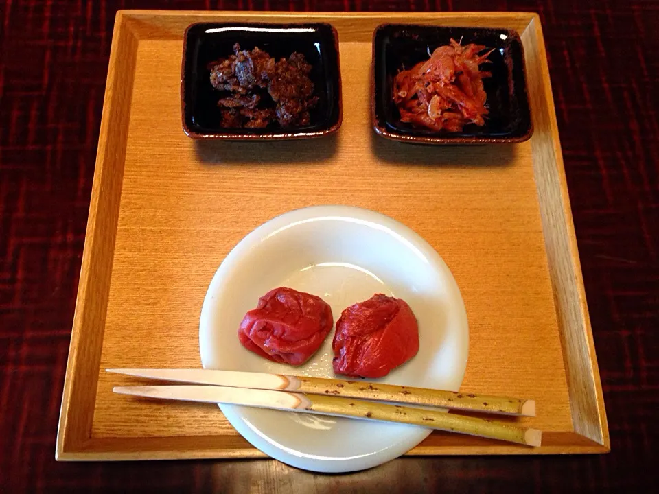 梅干し 牛のしぐれ煮 桜海老|ハギーさん