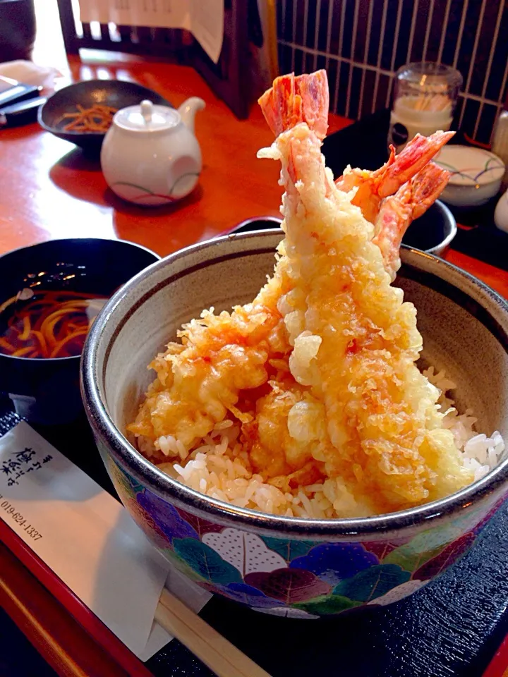 Snapdishの料理写真:極楽乃の海老天丼|Blueberry🫐さん