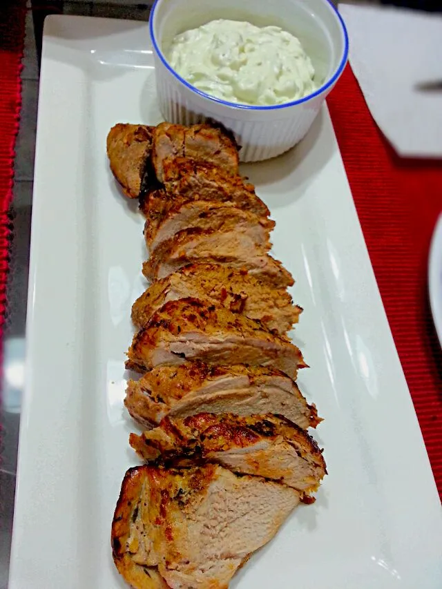 Lemon Herb Pork Tenderloin and Tzatziki|S Theoさん