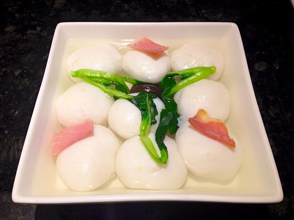 清汤鱼圆 つみれを煮る Boiled fish ball|Kinnara(｡･ω･)ﾉさん