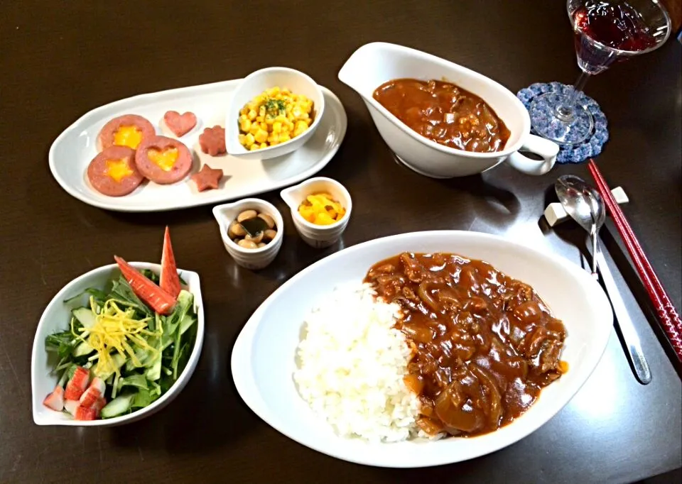 我が家流、ハッシュドビーフ。ミホさんのお花目玉焼きを参考に~(*^O^*)|Hisayoさん