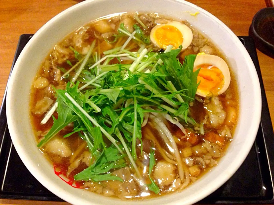 ぼっかけ🍜ラーメン〜こんにゃく＆すじ肉入り😋だよーん(*^_^*)|きのすけ〜さん