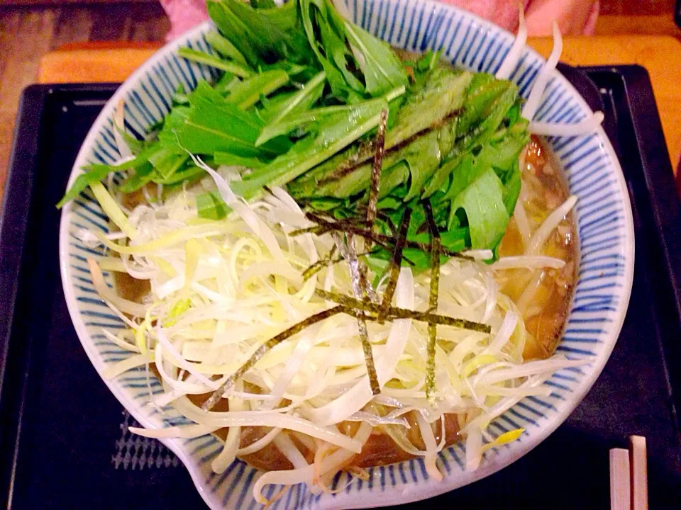 塩ぼっかけ🍜ラーメン〜こんにゃく＆すじ肉入り😋だよーん(*^_^*)|きのすけ〜さん