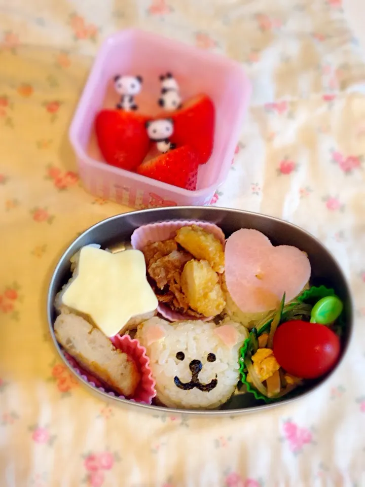 クマ星ハート弁当♡|chitomoさん