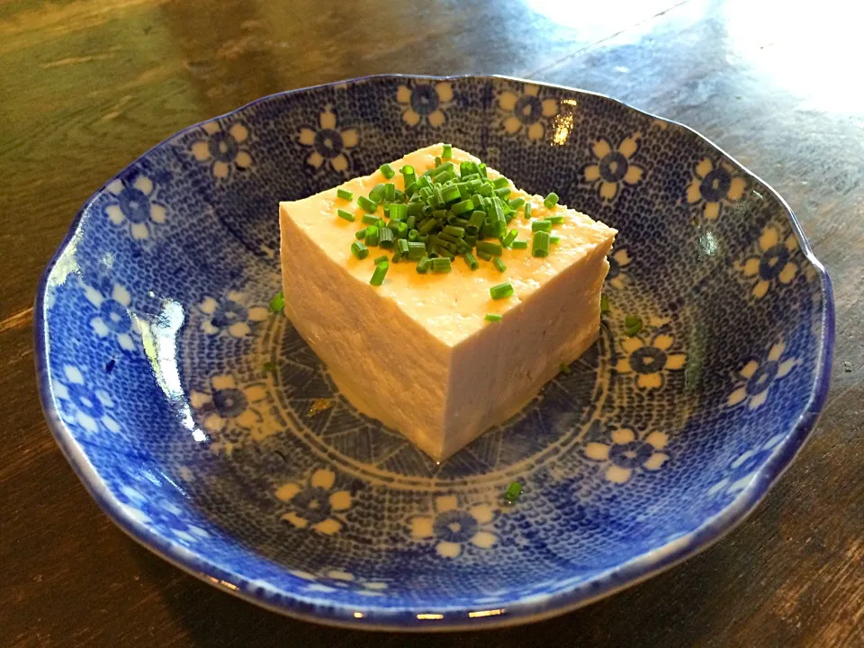 大鹿村で手作り豆腐。しっかり豆味で濃厚でした。|幕の内ハリーさん