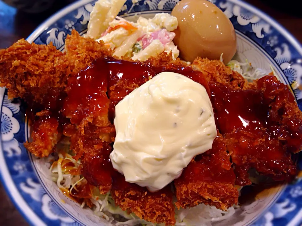 Snapdishの料理写真:チキンカツ南蛮丼|流線形さん