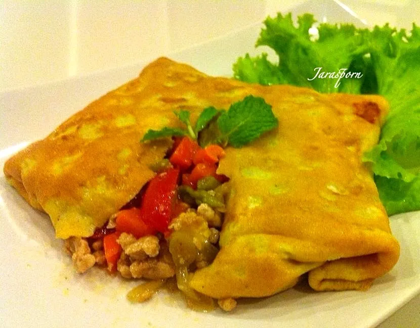 ไข่ยัดใส้ : Stuffed Nutria's Omelets|Jaraspornさん