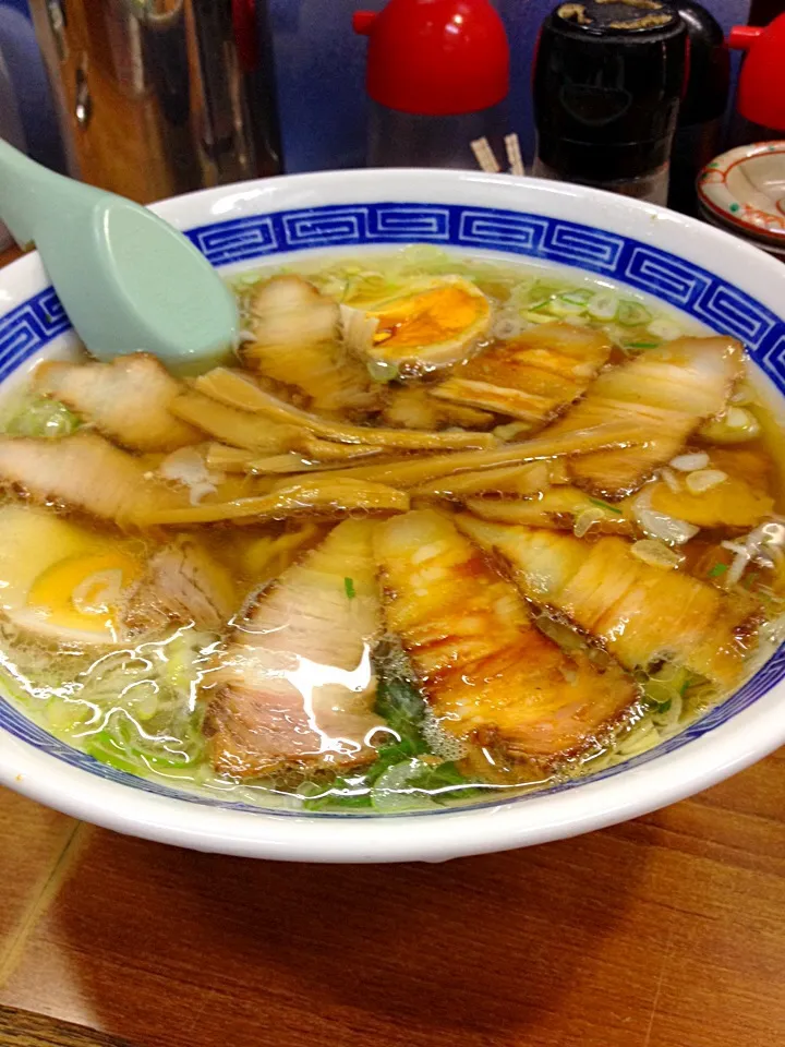 Snapdishの料理写真:玉子チャーシュー麺  基味|hiroakiさん